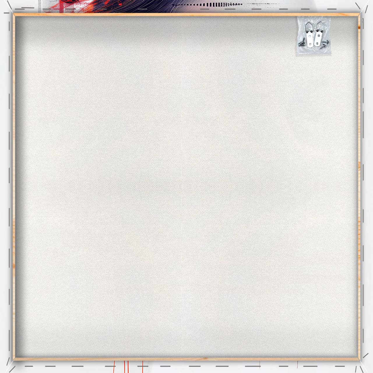 Impression sur toile Un regard derrière Orange