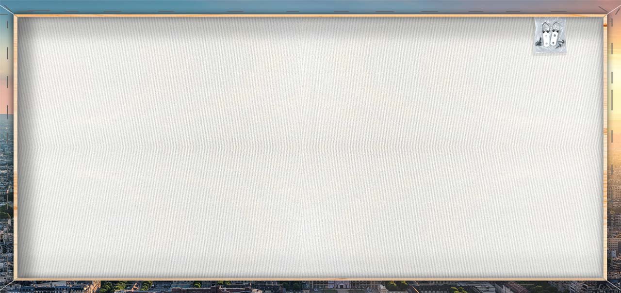 Impression sur toile Lever de soleil à Paris