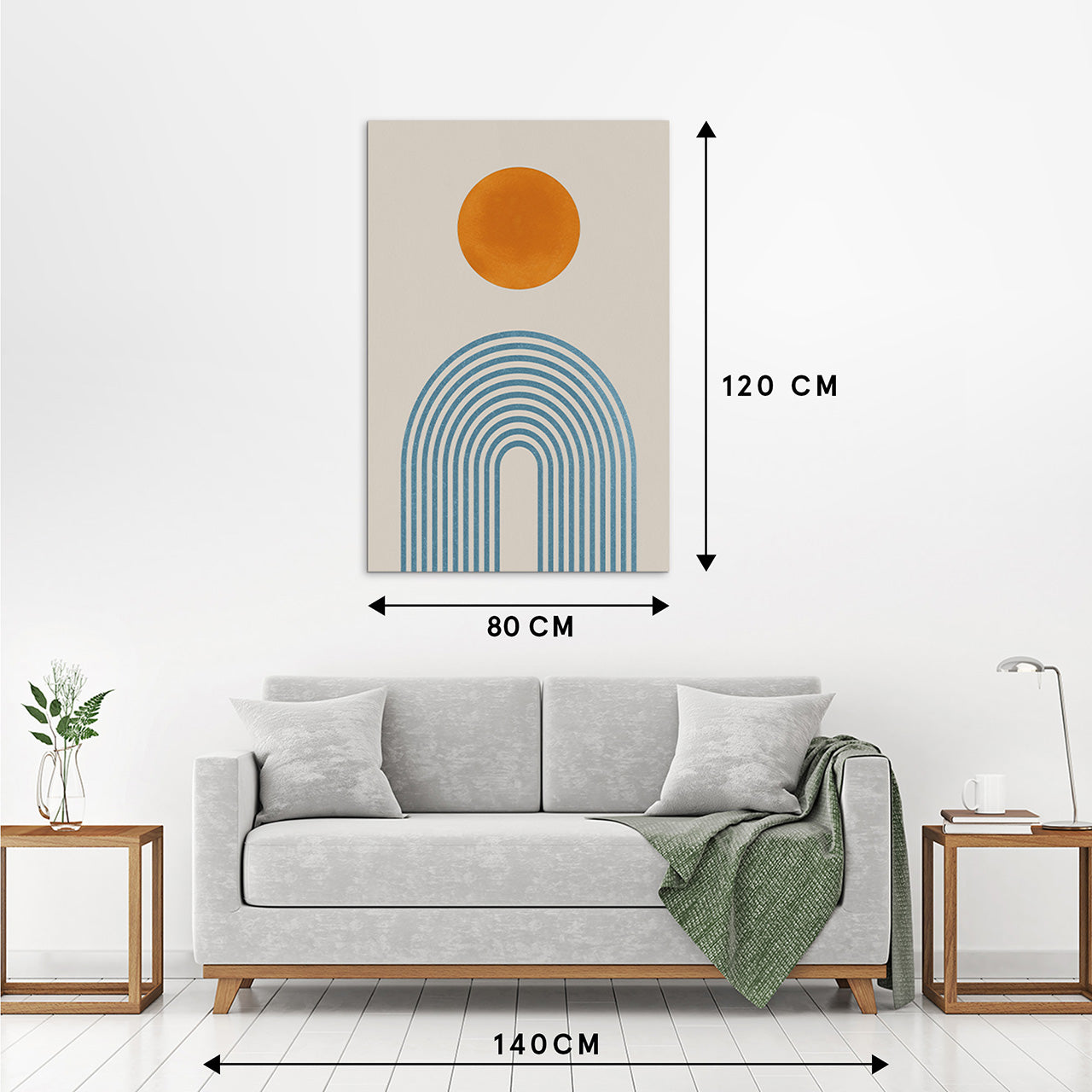 Canvas Print Orange Dot