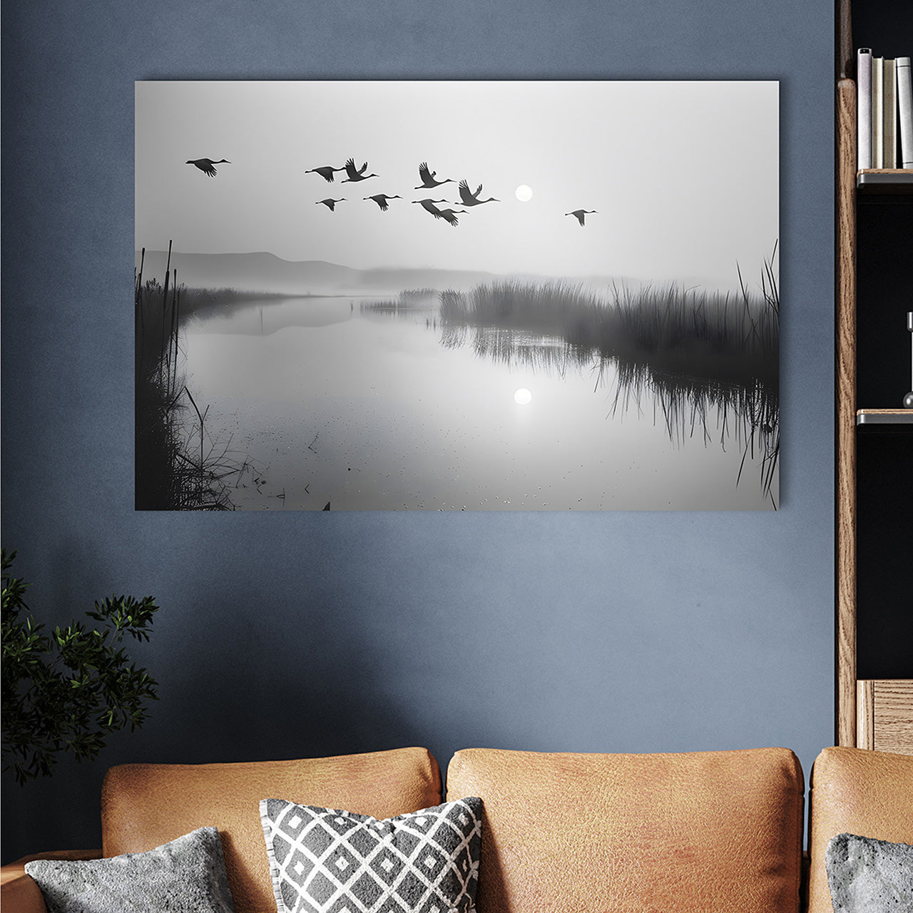 Canvas Print Wildgänse