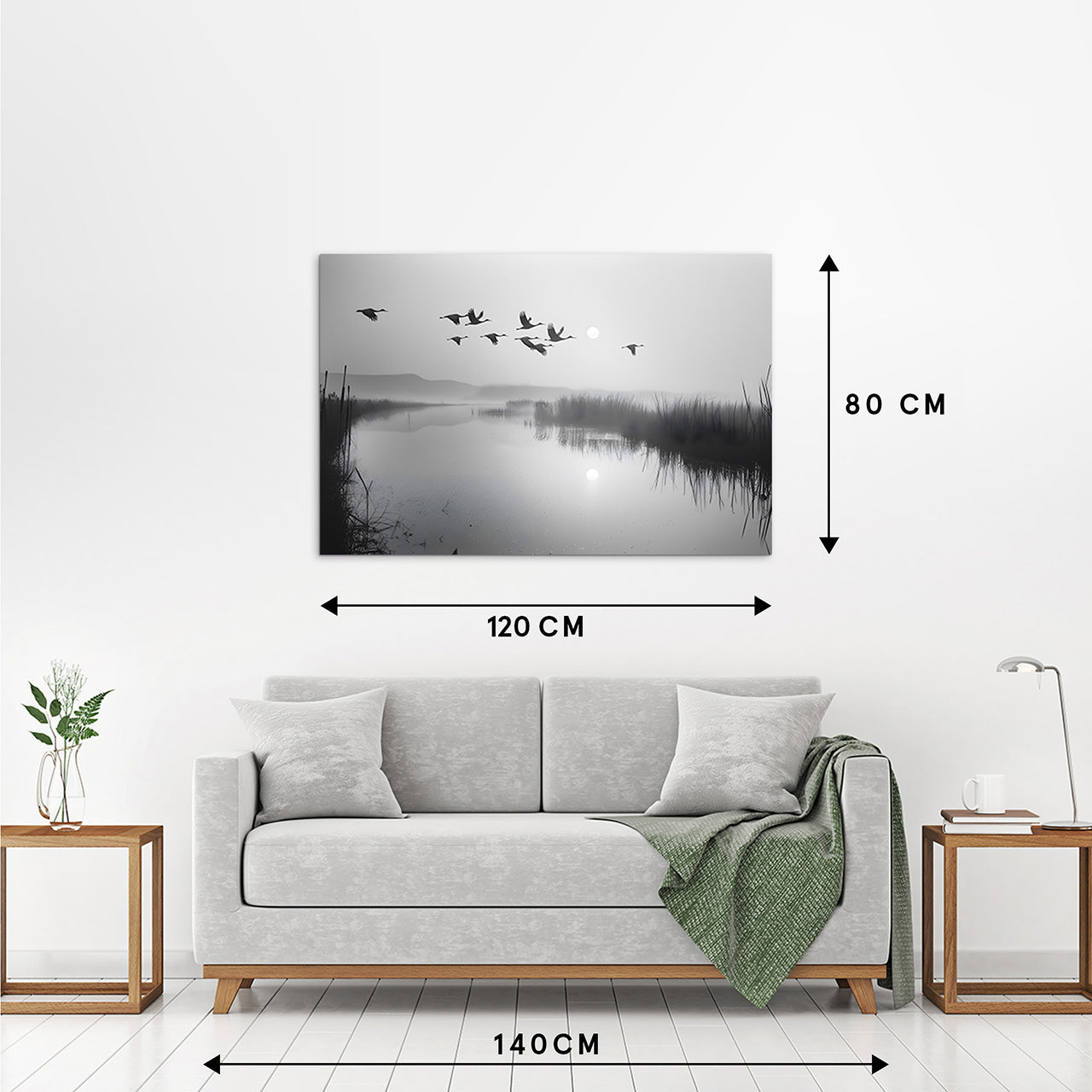Canvas Print Wildgänse