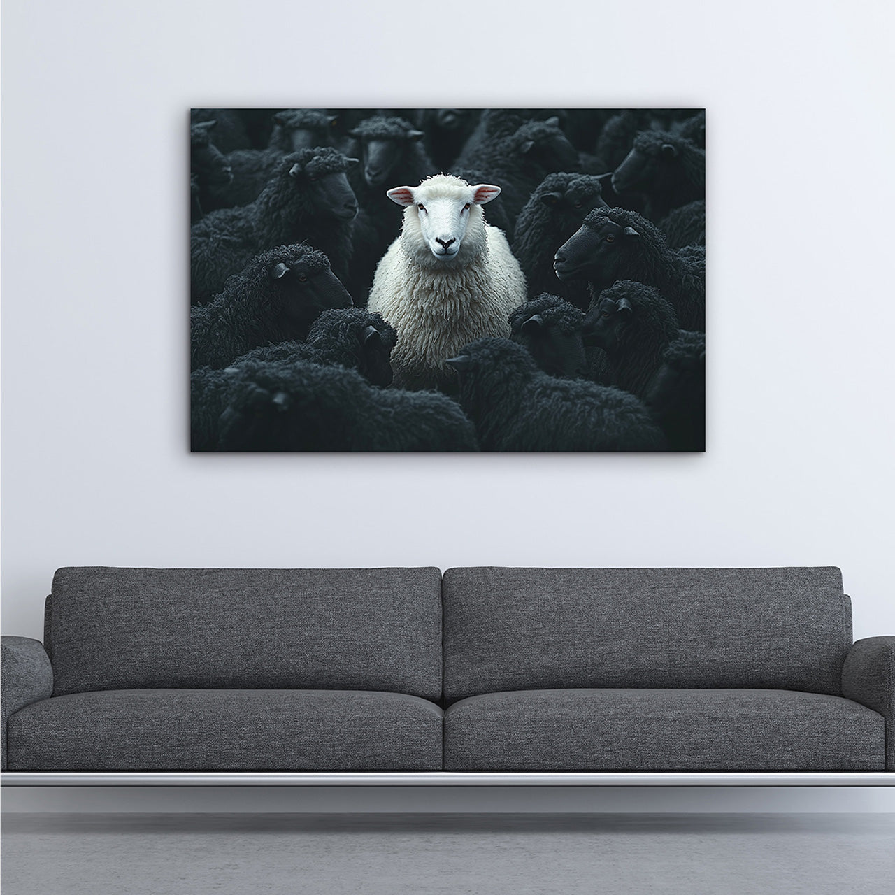 Canvas Print White Sheep