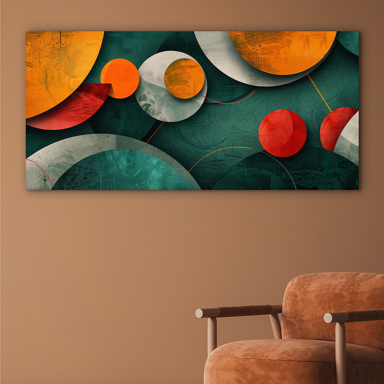 Canvas Print Autumn Geometry