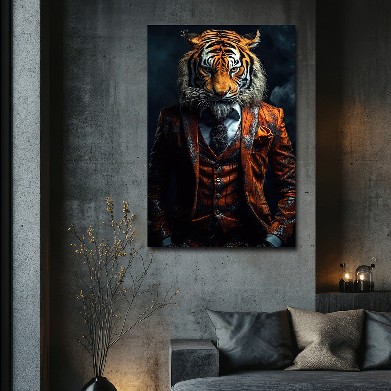 Canvas Print Stylish Tiger