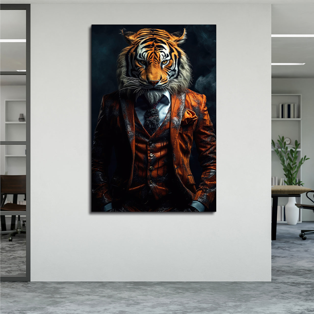 Canvas Print Stylish Tiger
