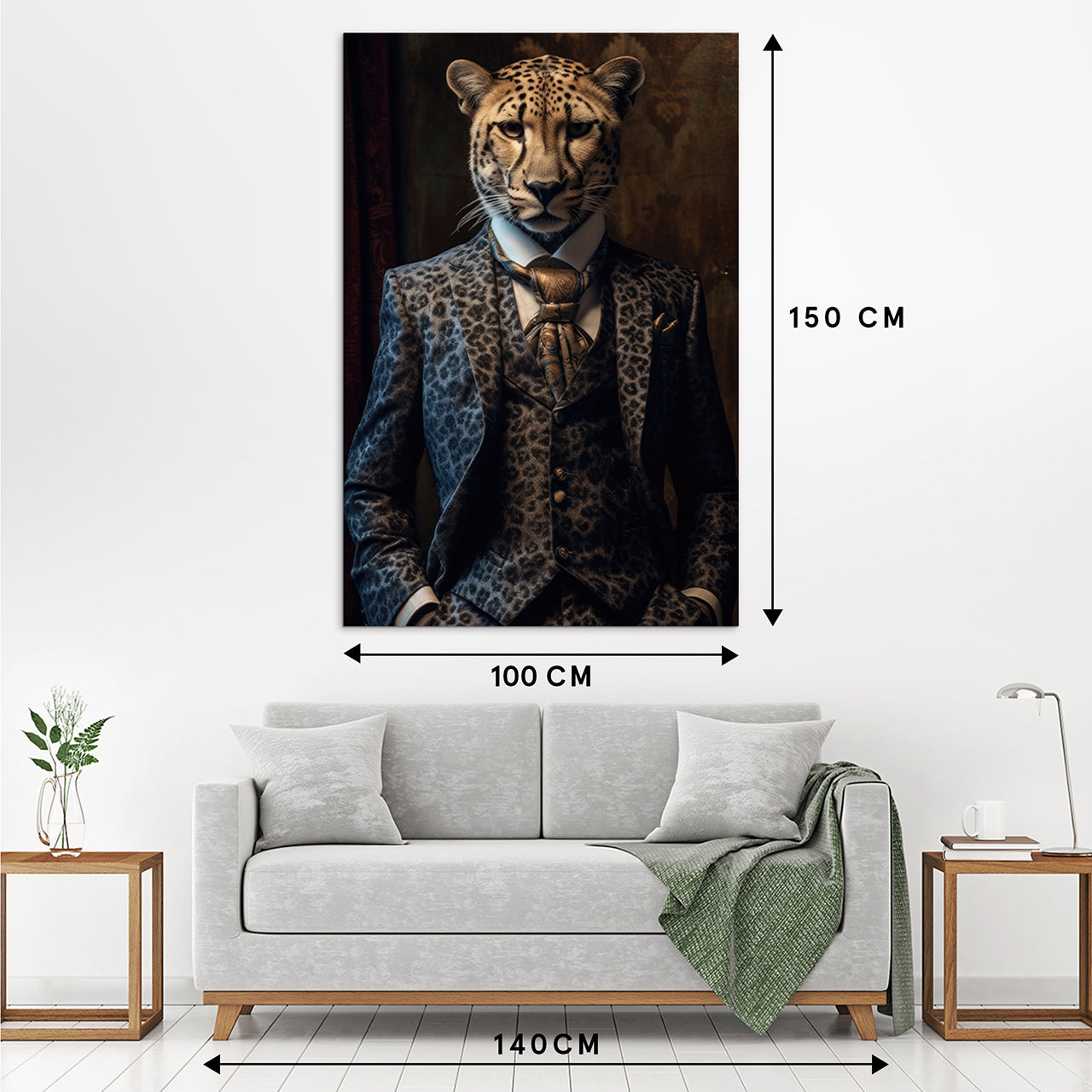 Canvas Print Stylish Cheetah