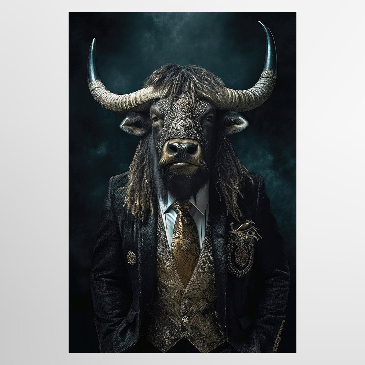 Canvas Print Stylish Mr. Bull