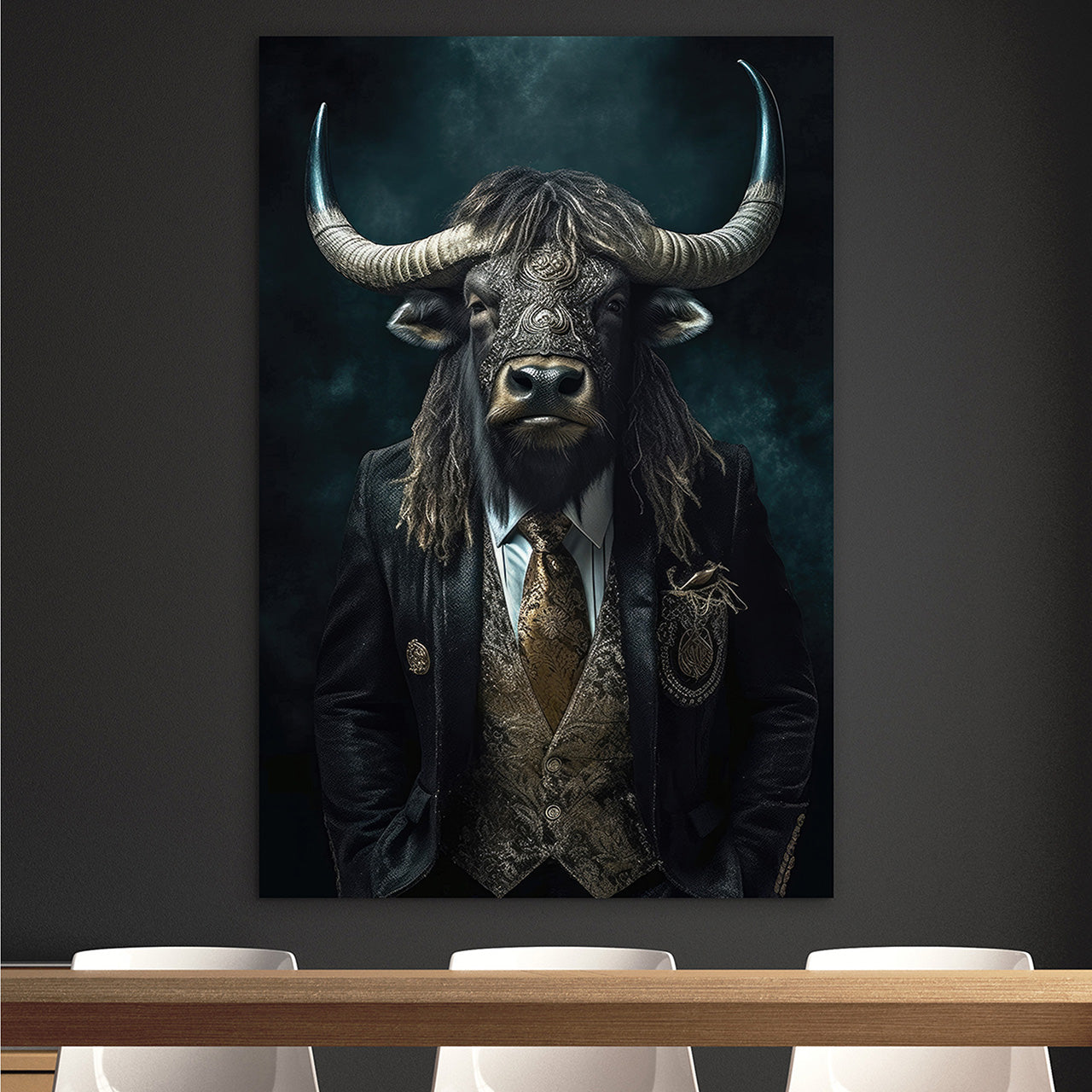 Canvas Print Stylish Mr. Bull