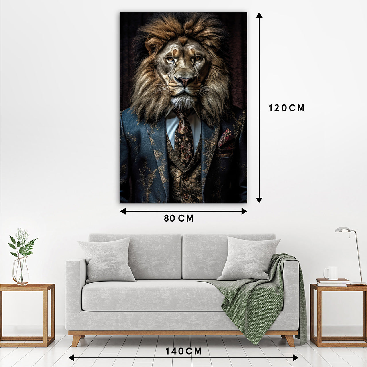 Canvas Print Stylish Lion