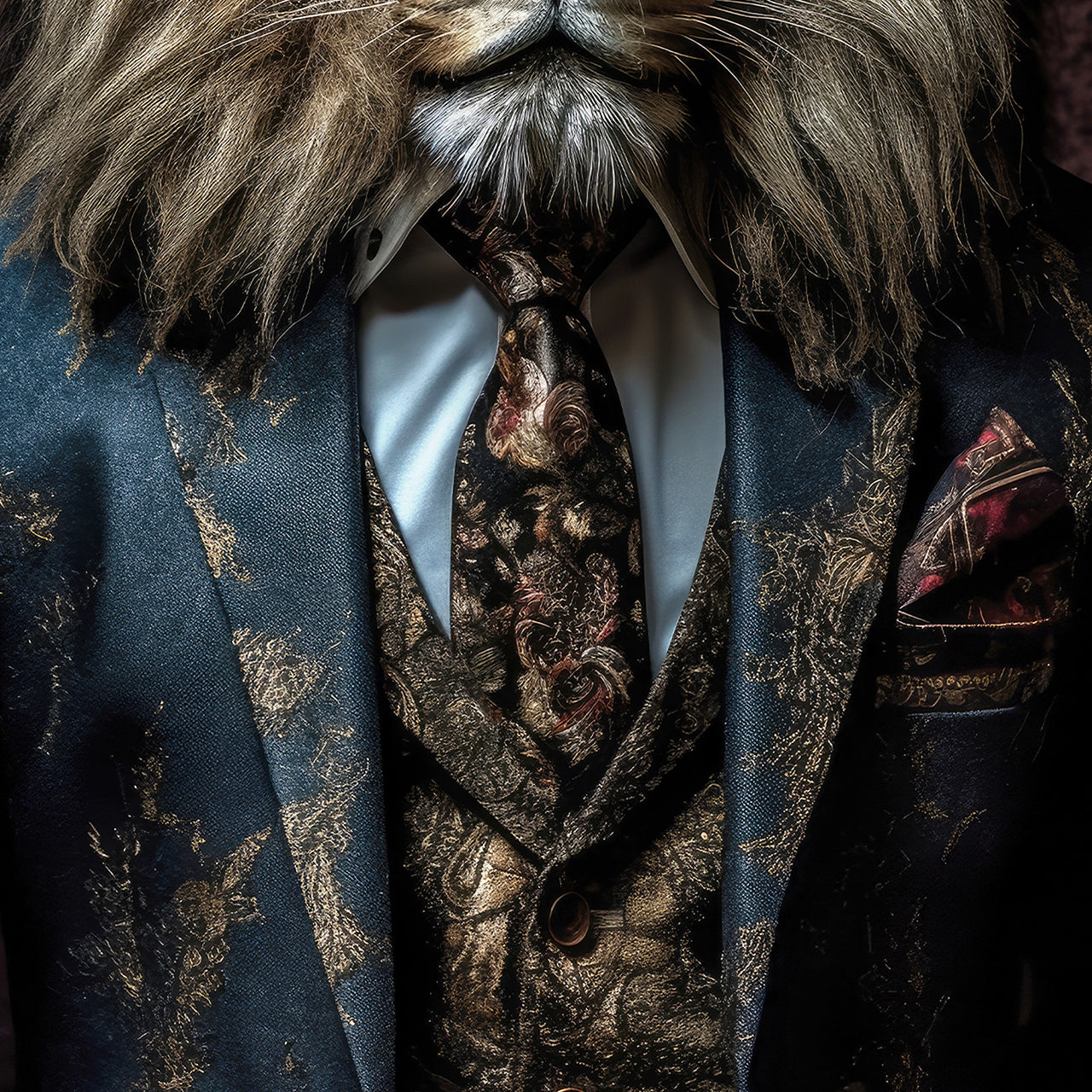 Canvas Print Stylish Lion