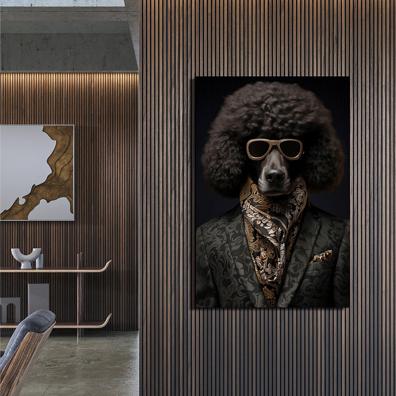 Canvas Print Stylish Pudel