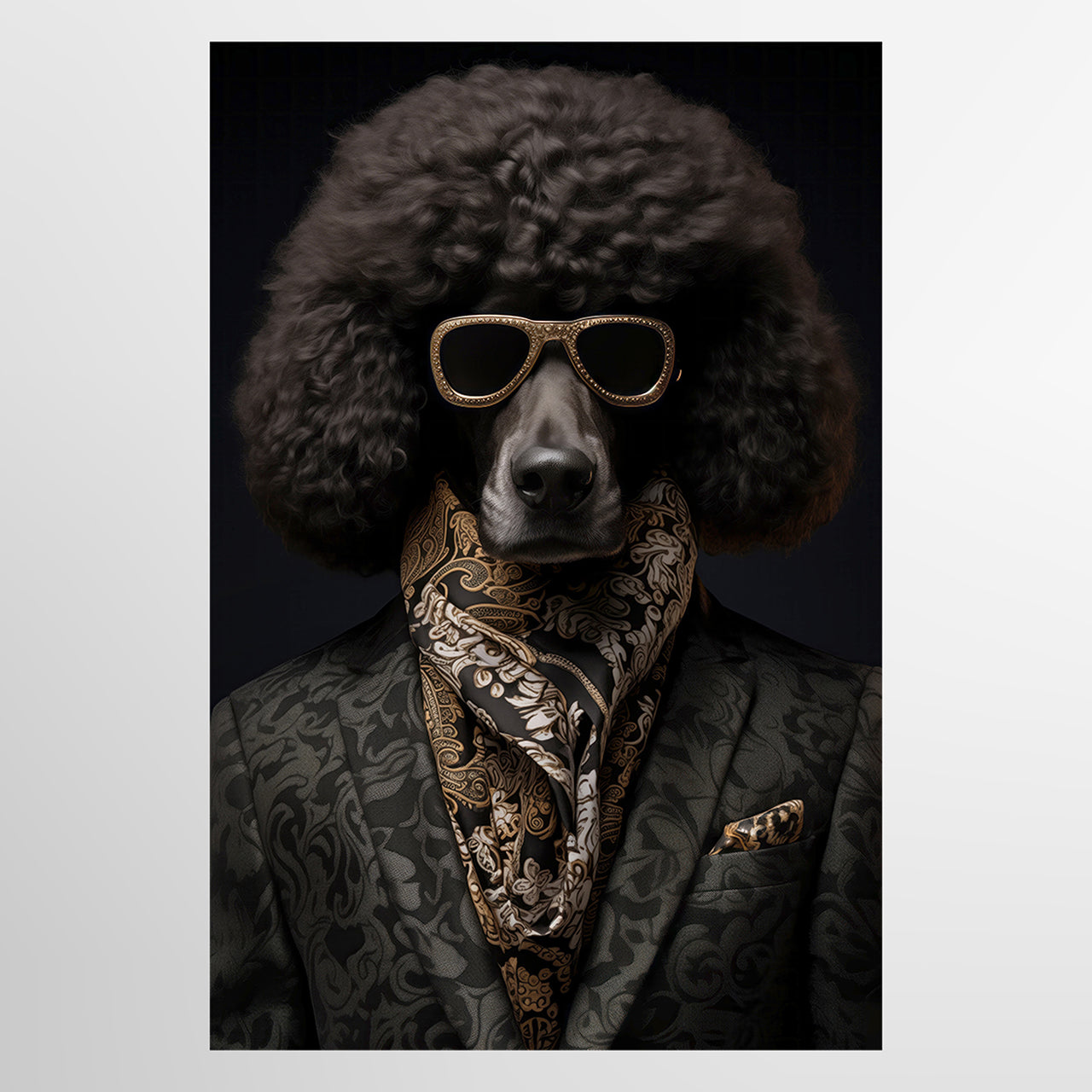 Canvas Print Stylish Pudel