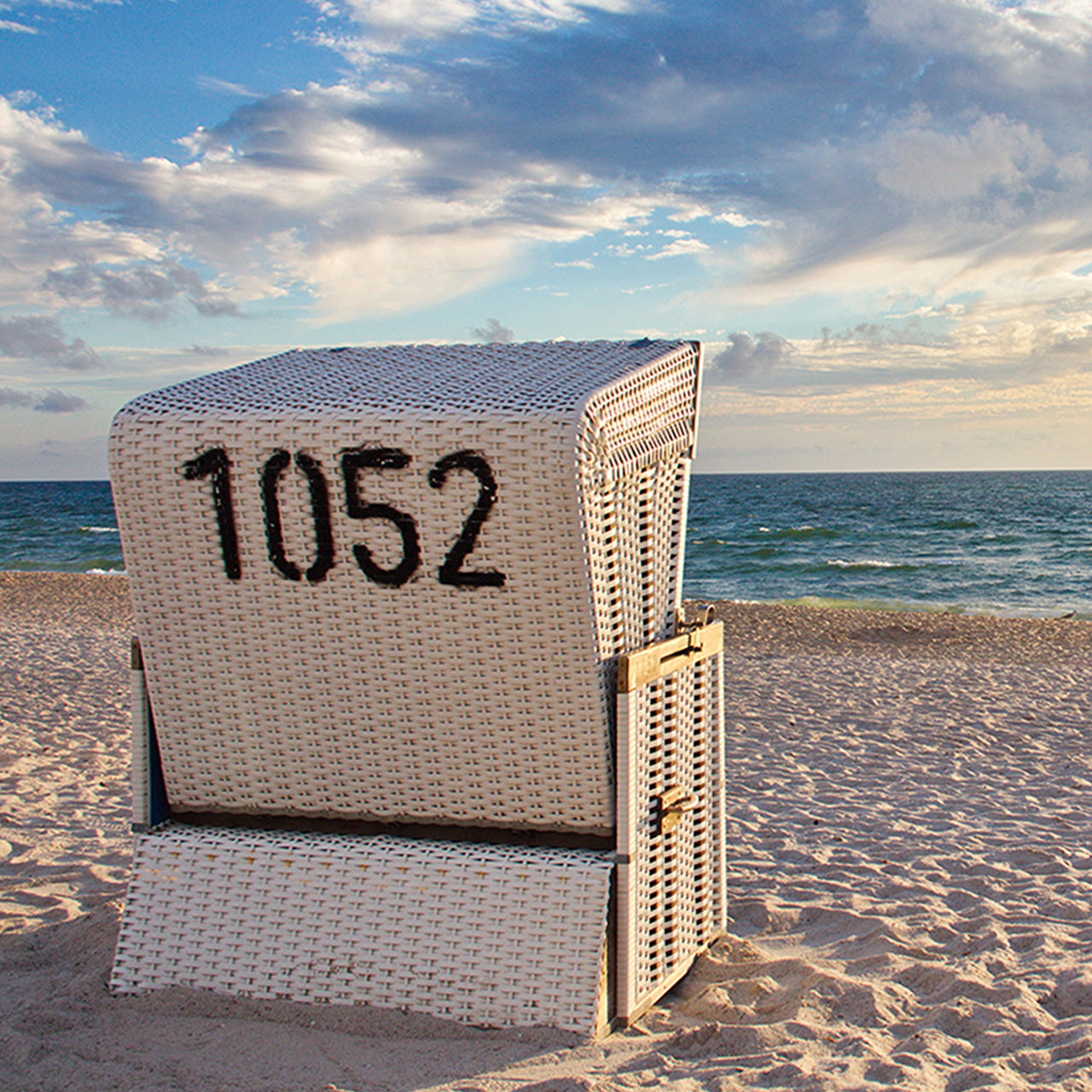 Canvas Print Strandkorb