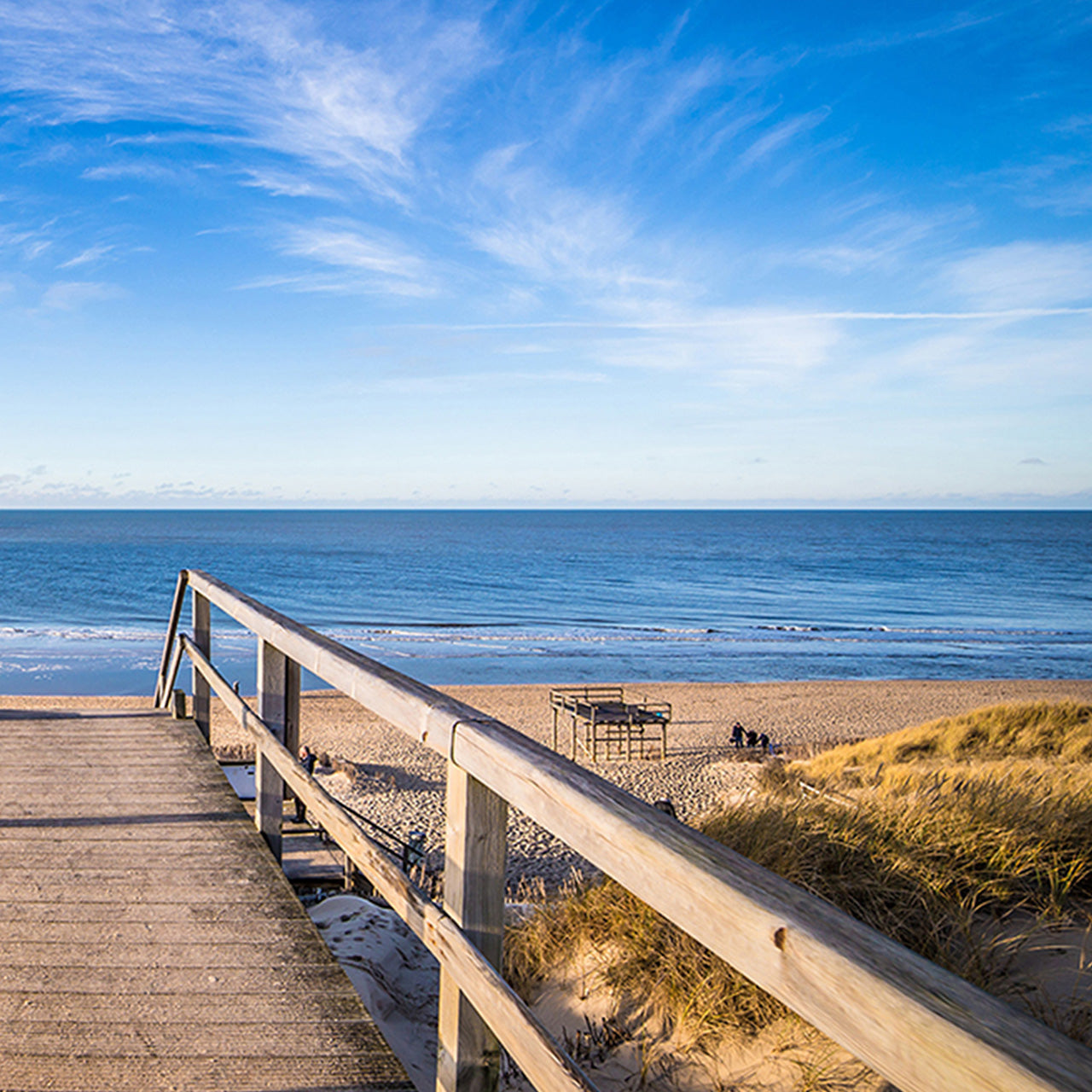 Canvas Print Weg zum Strand
