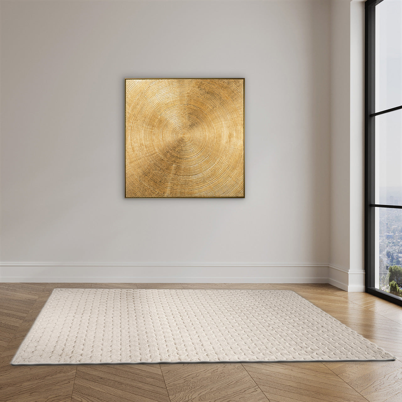 Tapis Fluffy Cube cappuccino