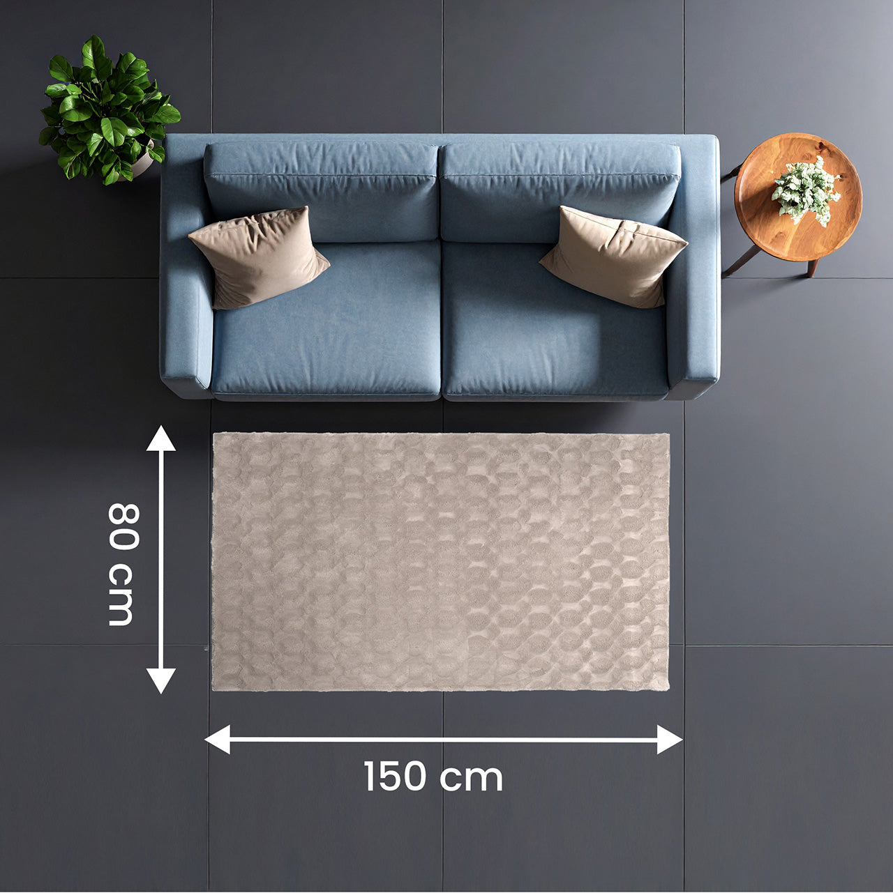 Tapis Dune taupe