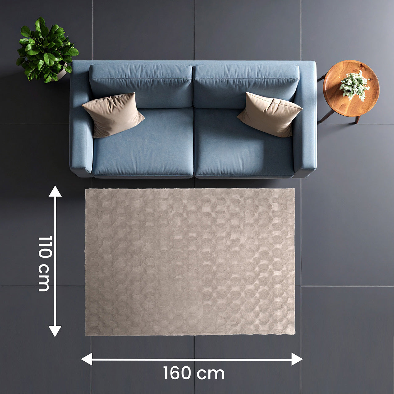 Tapis Dune taupe
