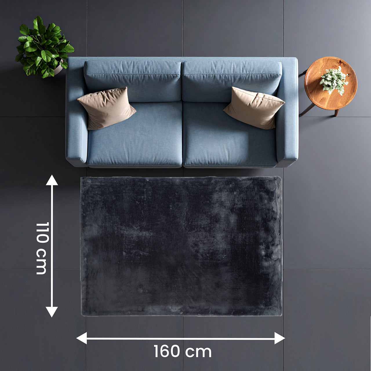 Tapis Soft Cloud graphite