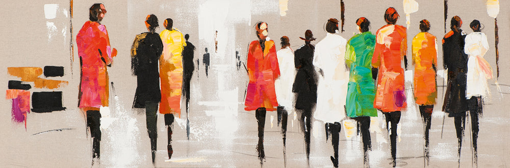 défilé de mode peinture
