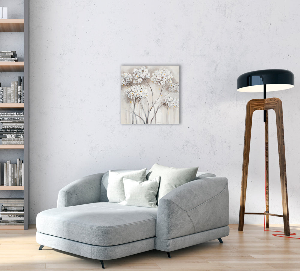 peinture d'Hortensias blancs