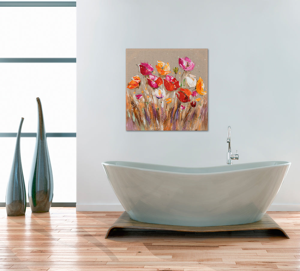 Painting Pretty Colorful Flowers