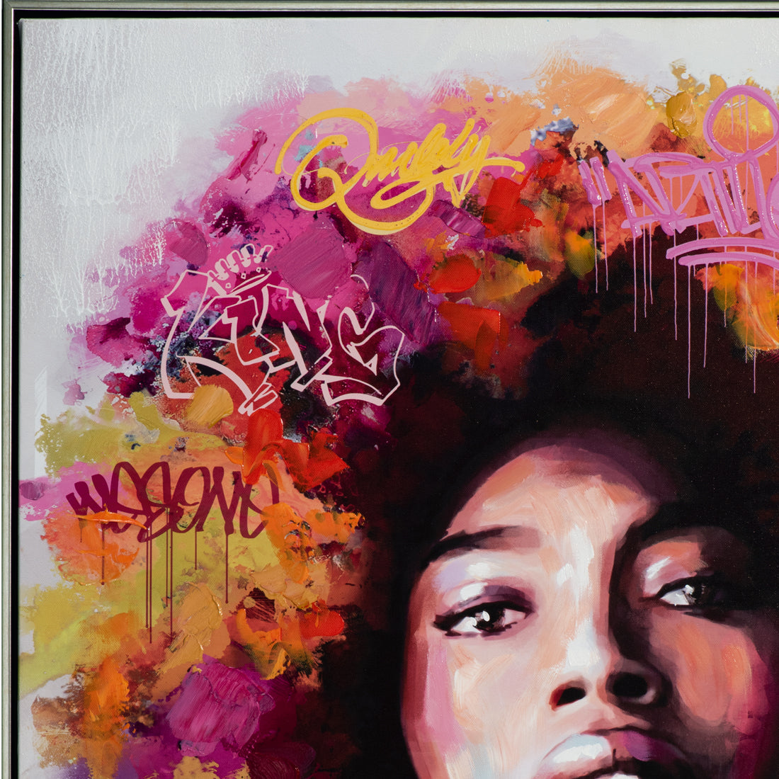 Peinture d'une jeune femme élégante