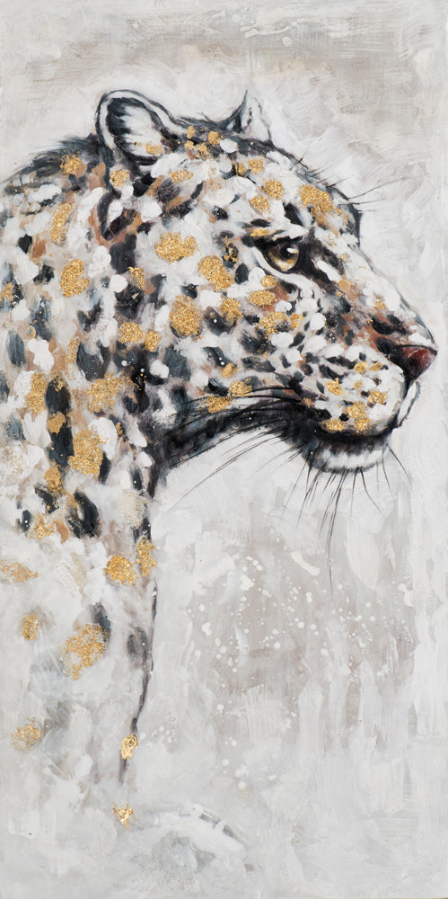 Painting Leopard with gold