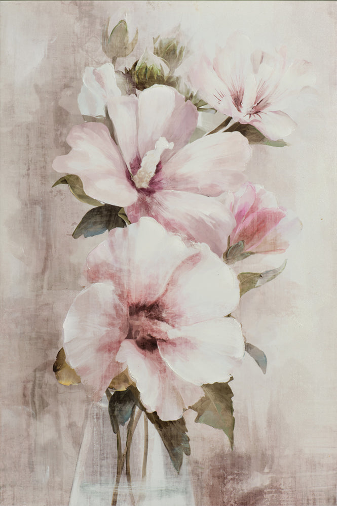Gemälde weiße Hibiskus Blume