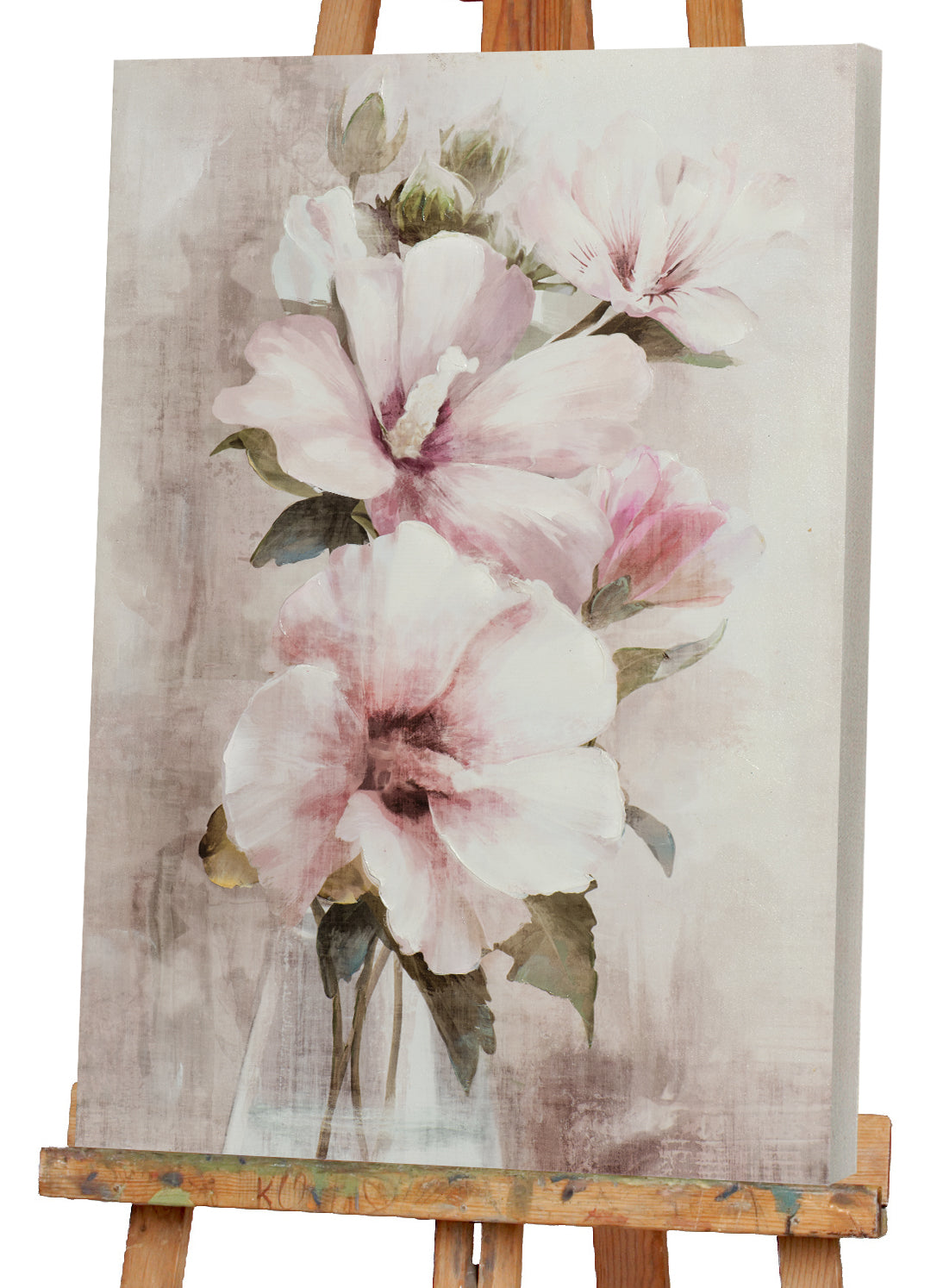 Gemälde weiße Hibiskus Blume