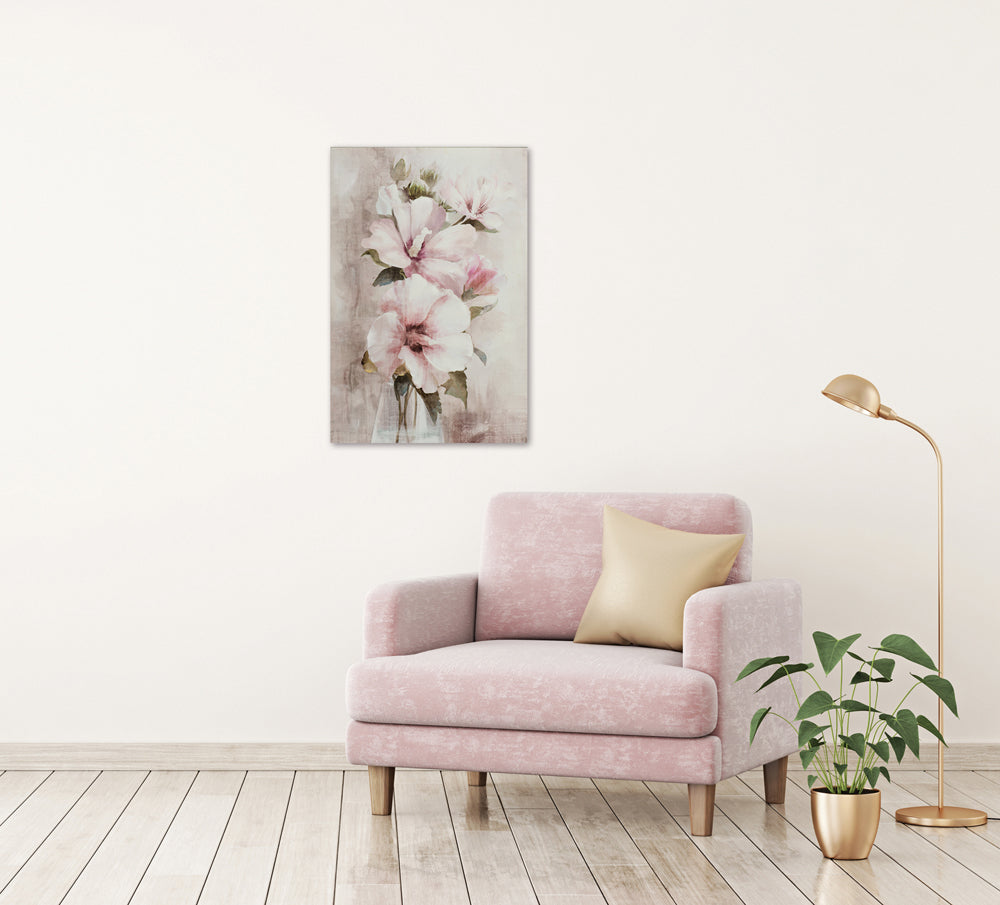 Gemälde weiße Hibiskus Blume