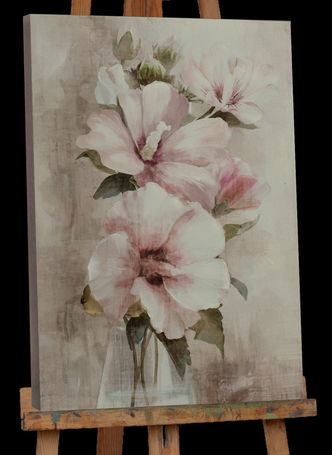 Gemälde weiße Hibiskus Blume