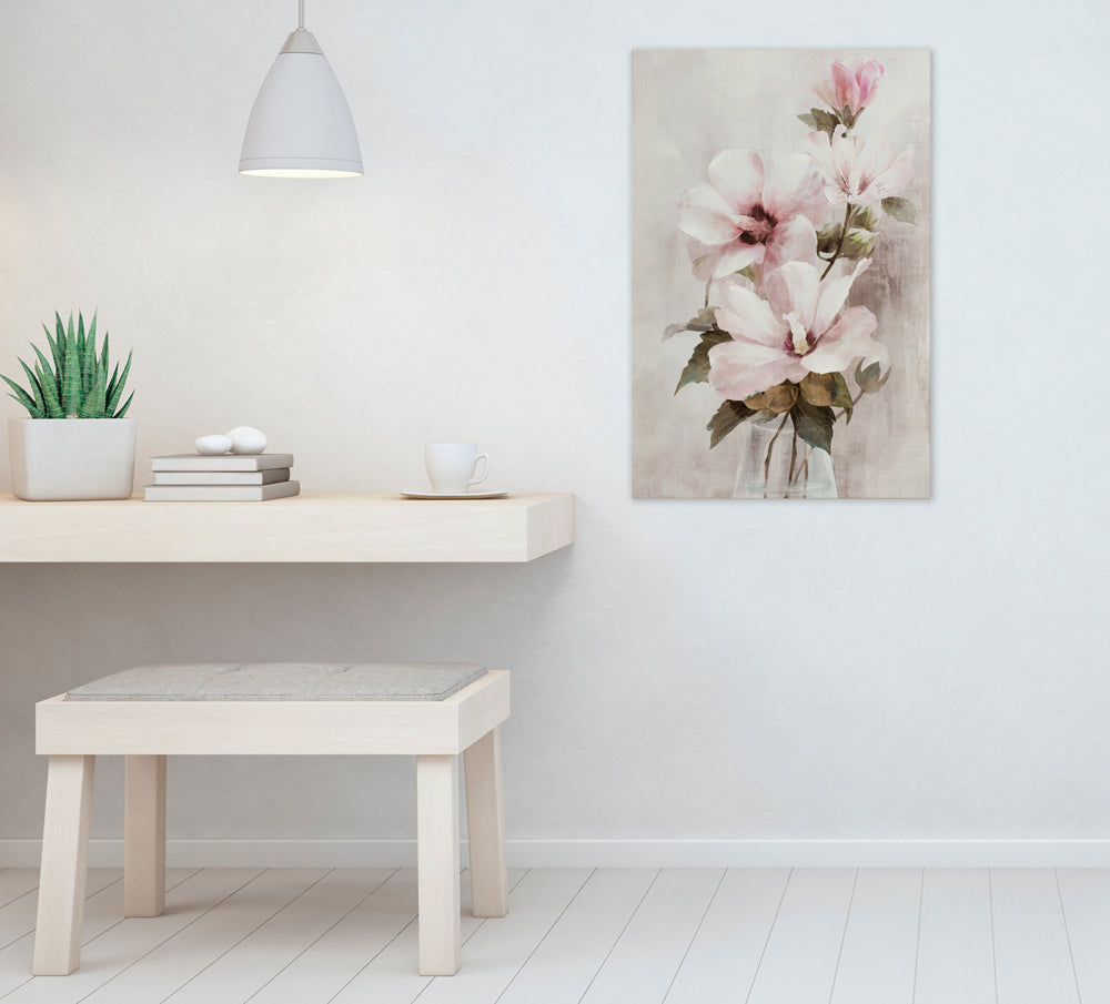 Gemälde Zarte rosa Blüten II