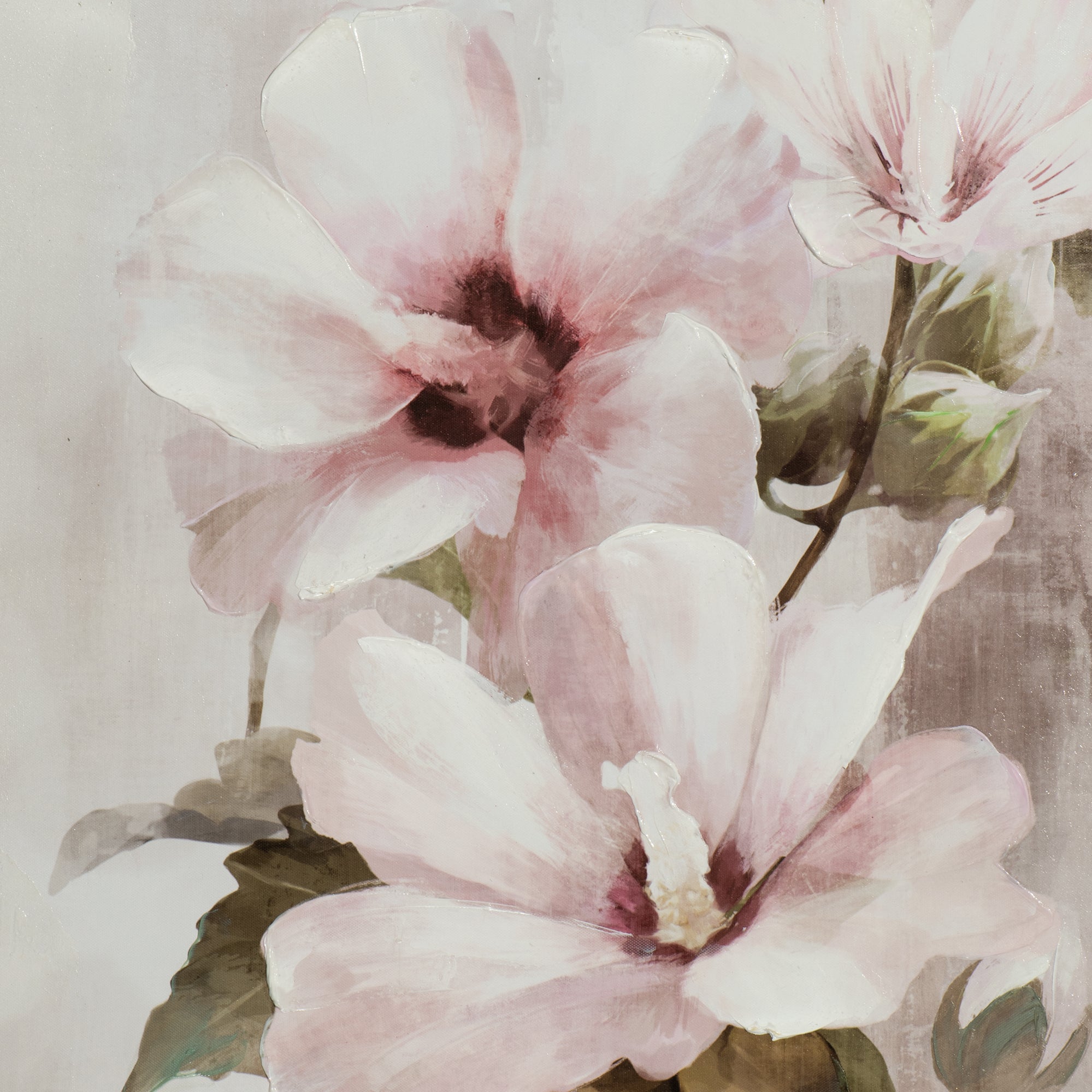 Gemälde Zarte rosa Blüten II