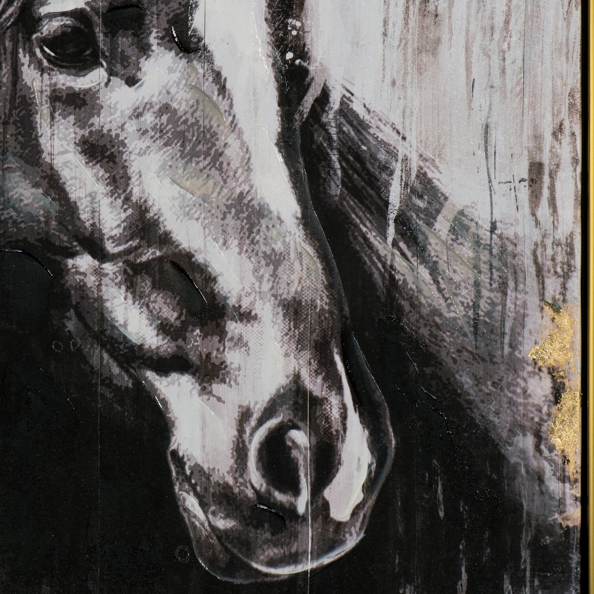 painting Black Horse