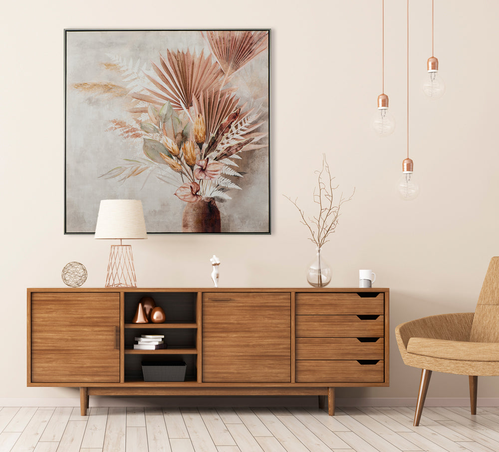 Gemälde Palmblätter in Vase