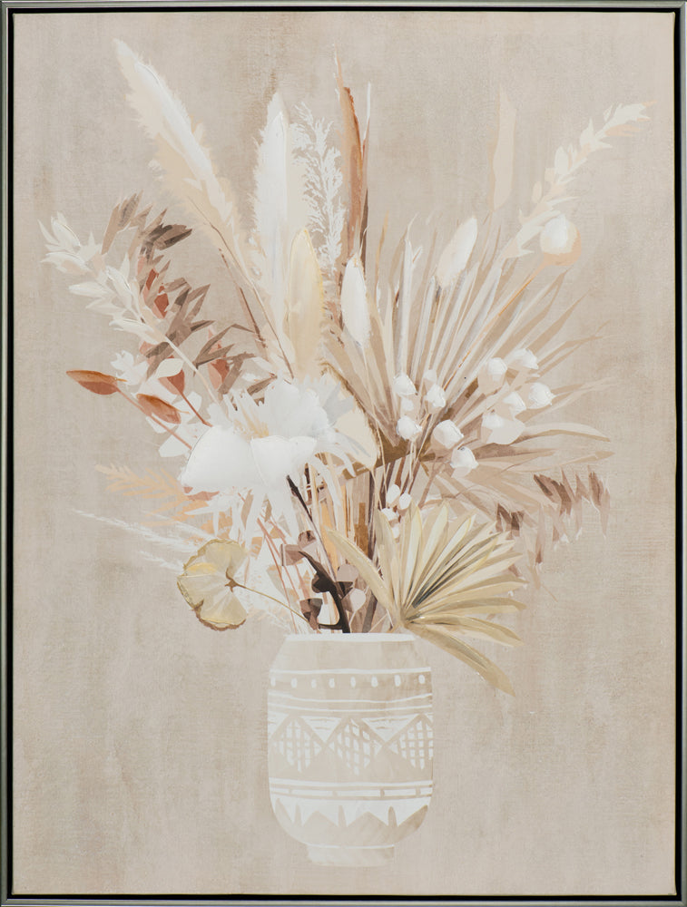 Gemälde Trockenblumen in Vase