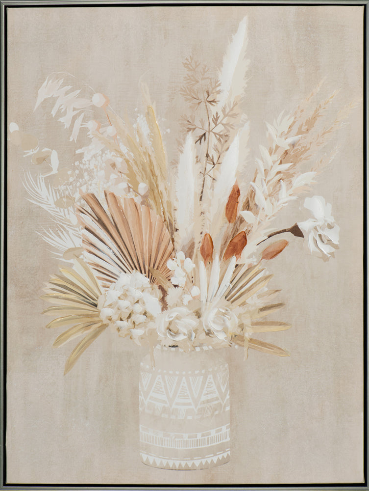 Gemälde Trockenblumen in Vase