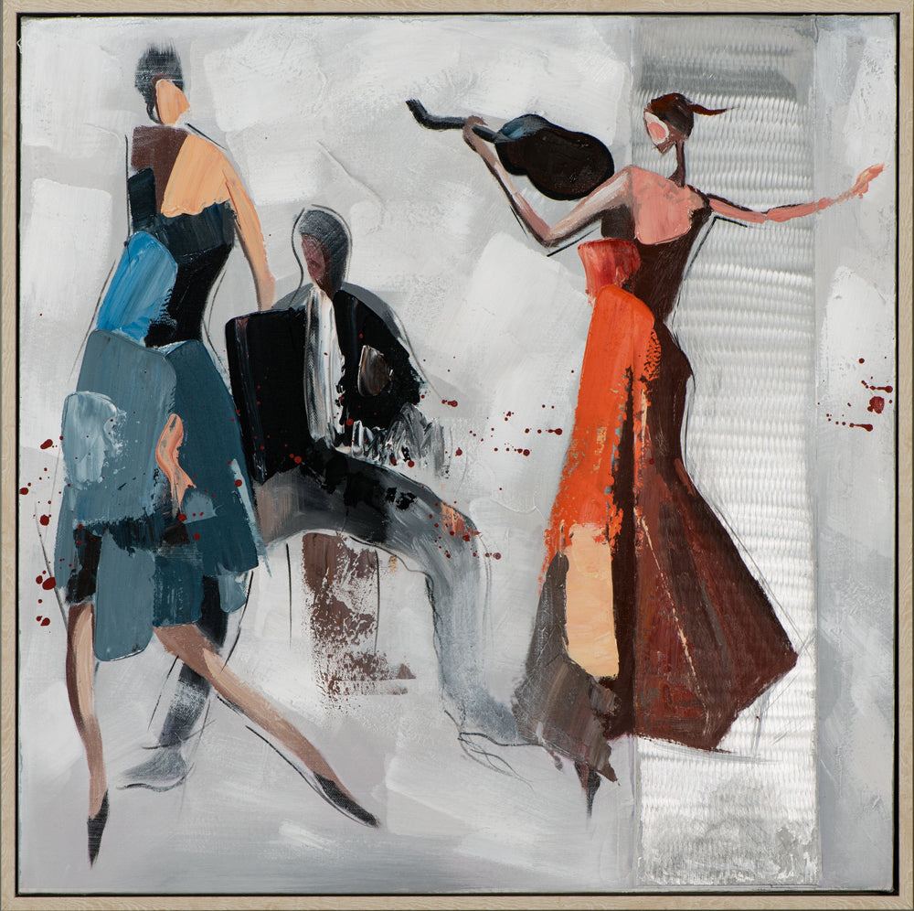 Painting Dance with Violin and Accordion