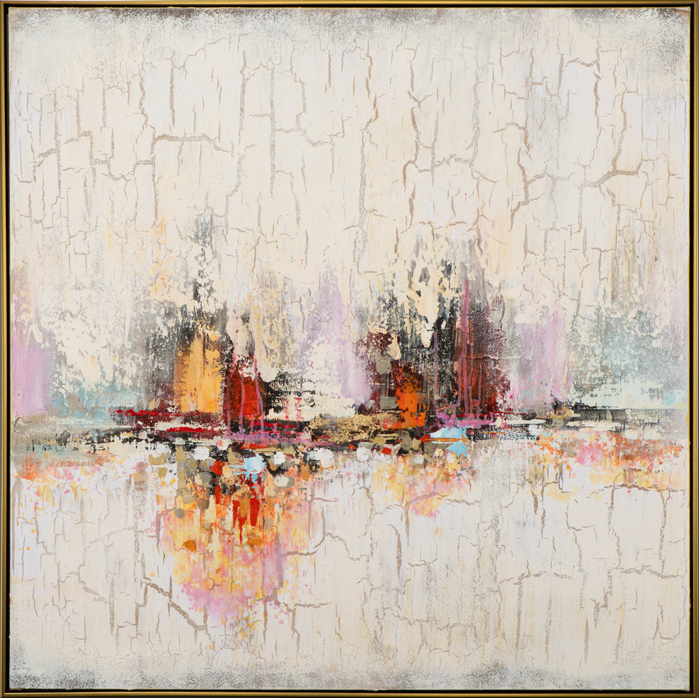 peinture reflétant l'horizon