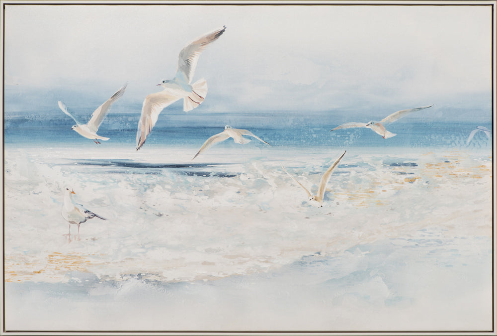 painting Fishing Seagulls