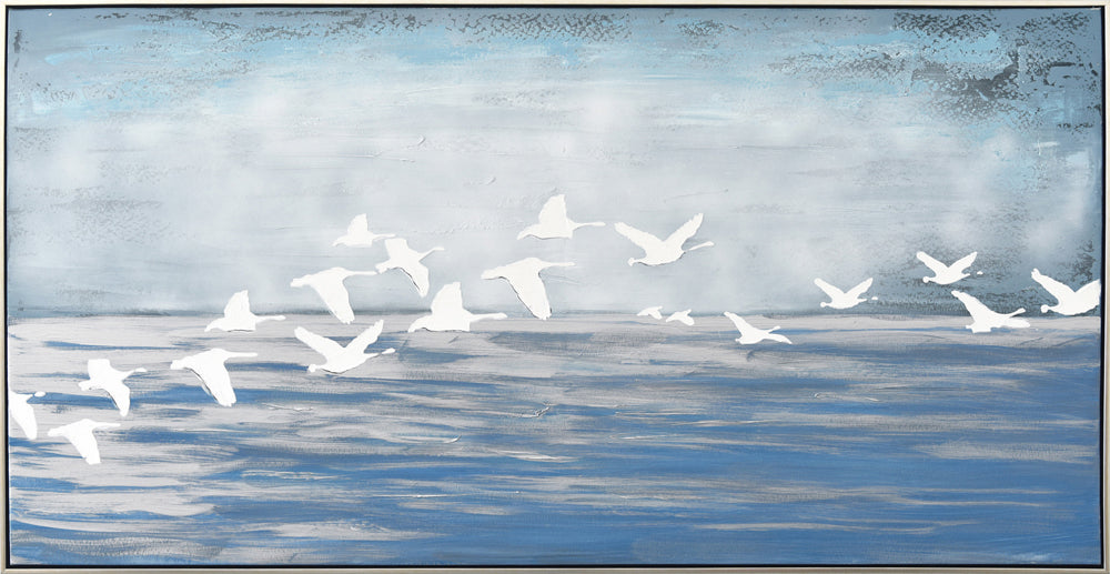 peinture Mouettes blanches