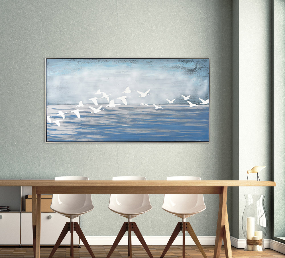 peinture Mouettes blanches