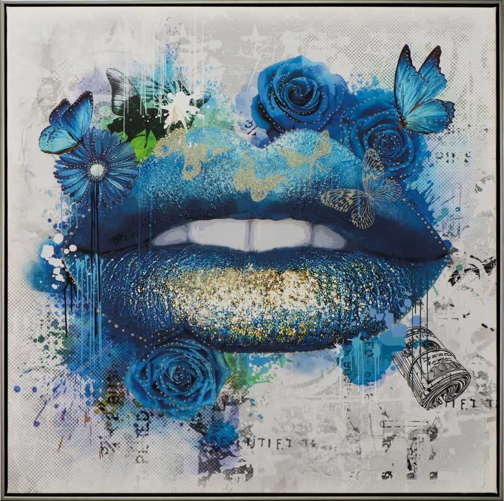 painting Blue Kiss