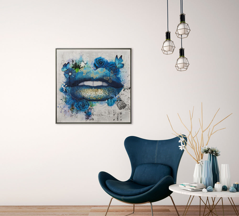 painting Blue Kiss