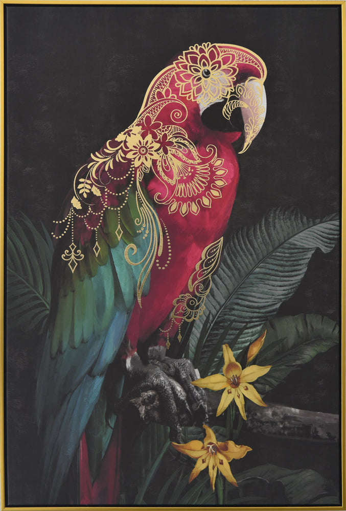 Gemälde Roter Ornament-Ara