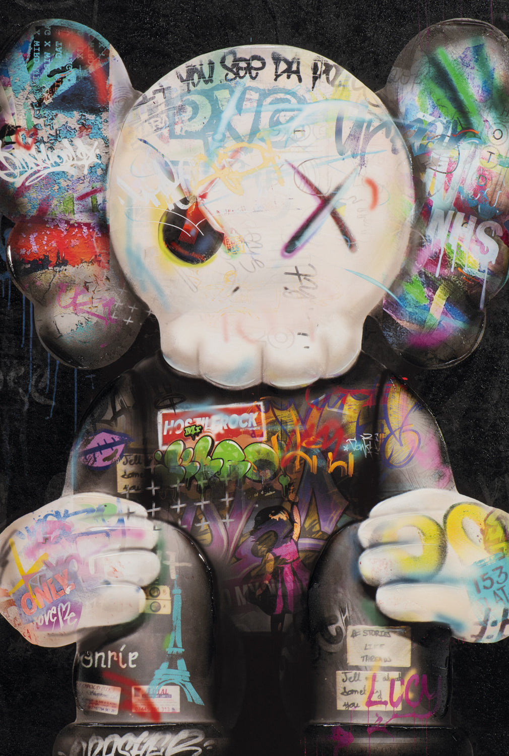peinture Souris assise 