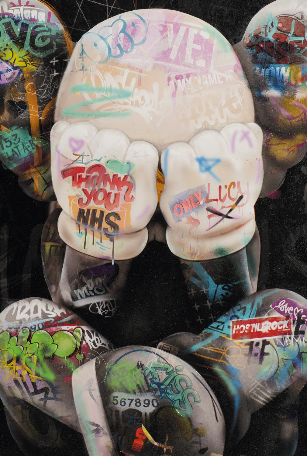 peinture Souris relaxante