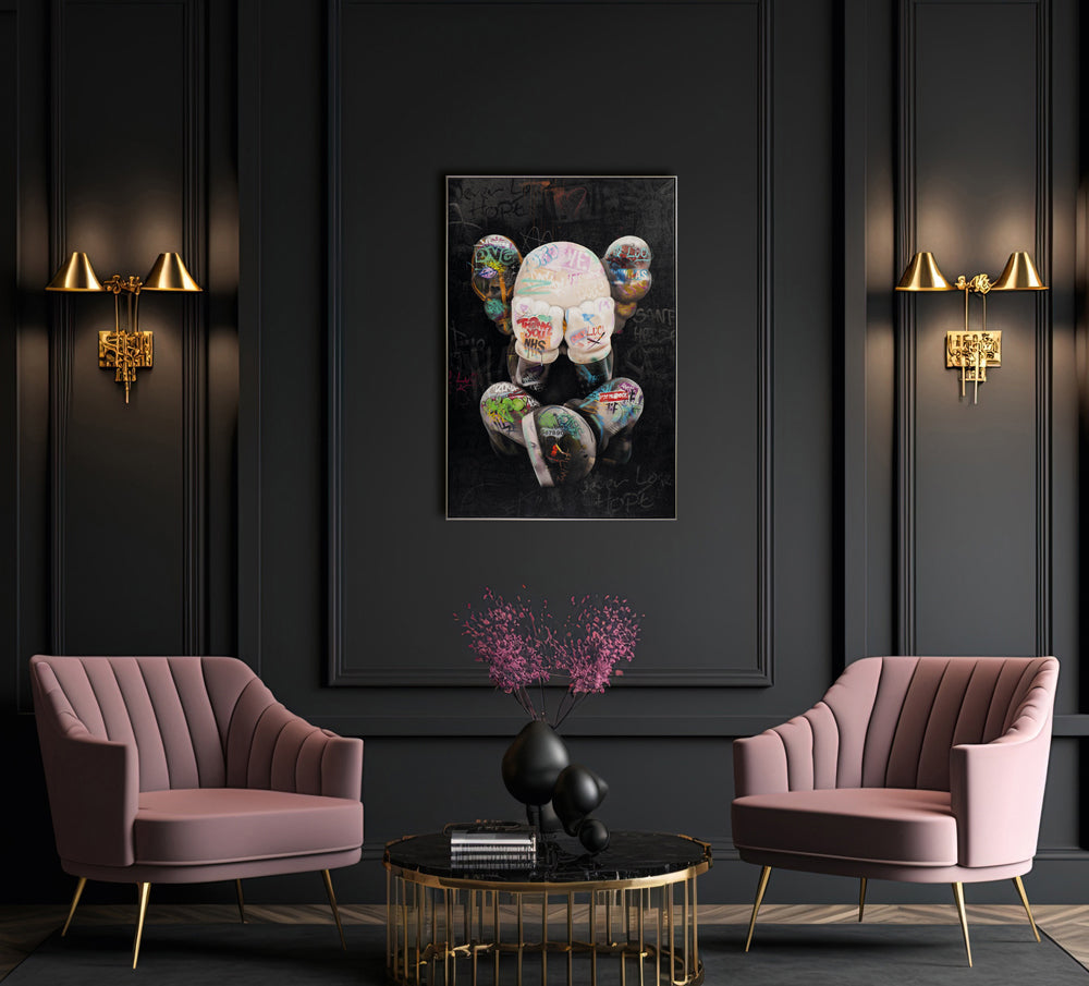 peinture Souris relaxante