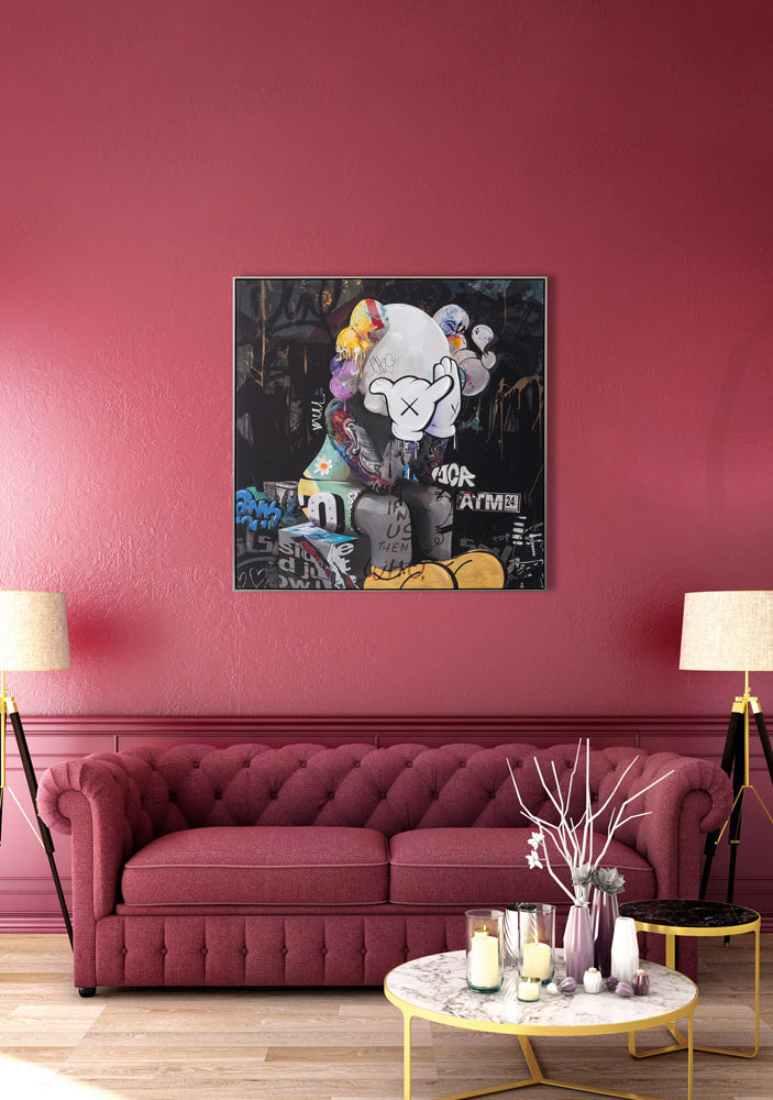 peinture Souris pensante