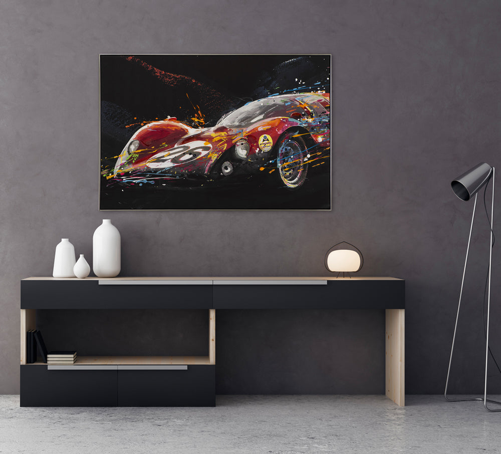 painting racing cars